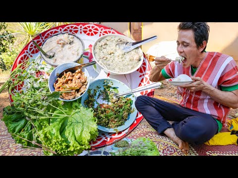 Thailand Hill Tribe Food!! UNIQUE MOUNTAIN FOOD of Karen People!
