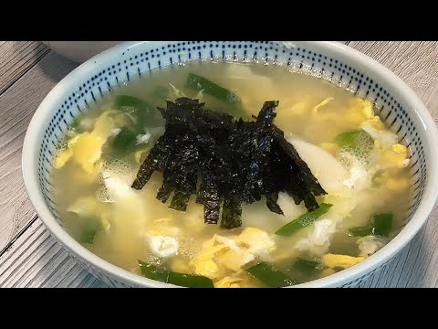 초간단 10분요리 떡국 만들기 ♥엄마표요리 초간단 떡국 / Mom's Cooking Rice Cake soup
