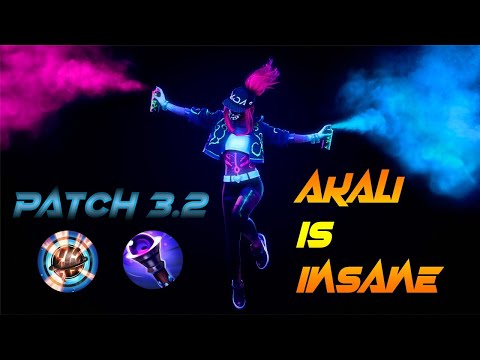 New patch 3.2 Akali is ✨✨!!(Builds & Runes) #wildrift #akali #trending