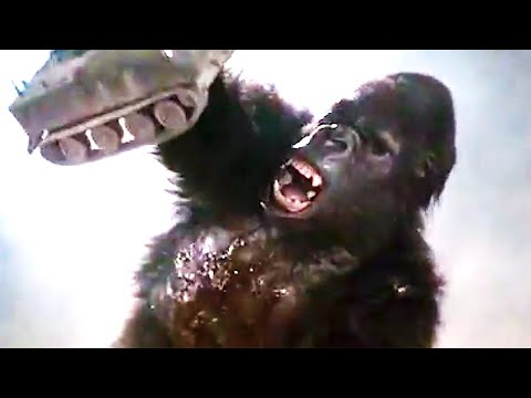 KING KONG LIVES Final Battle Clip +Teaser (1986) Monster Horror