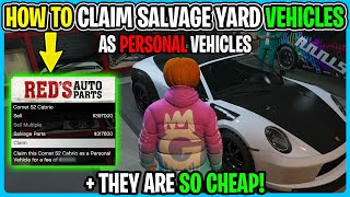 How To Claim Salvage Yard Robbery Vehicles As Personal Vehicles In GTA Online & How Much It Costs!