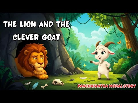 The Lion And The Clever Goat | Panchatantra Story in English | Cartoon Moral Story #cartoon