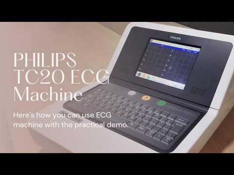 Philips  PageWriter TC20 ECG machine | How to use | Insert ECG Paper | Change Date & Time | Demo
