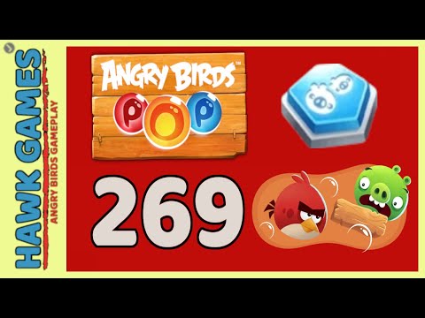 Angry Birds Stella POP Bubble Shooter Level 269 - Walkthrough, No Boosters