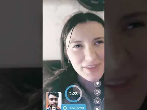 conversation with a russian girl । one of the best spoken English  free app.#video #call #english 💯