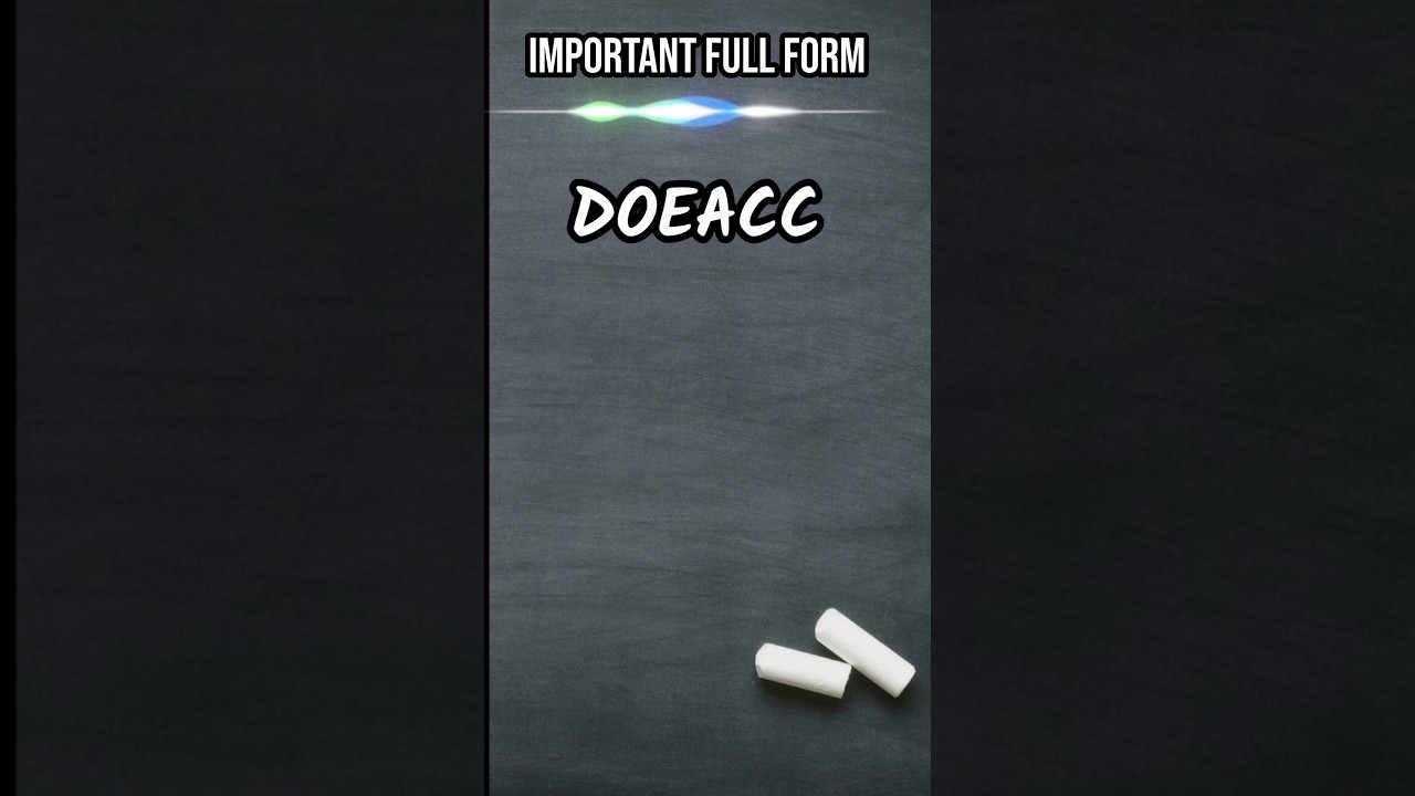 Full form of DOEACC #electronic #course