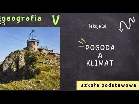 Geografia klasa 5 [Lekcja 16 - Pogoda a klimat]