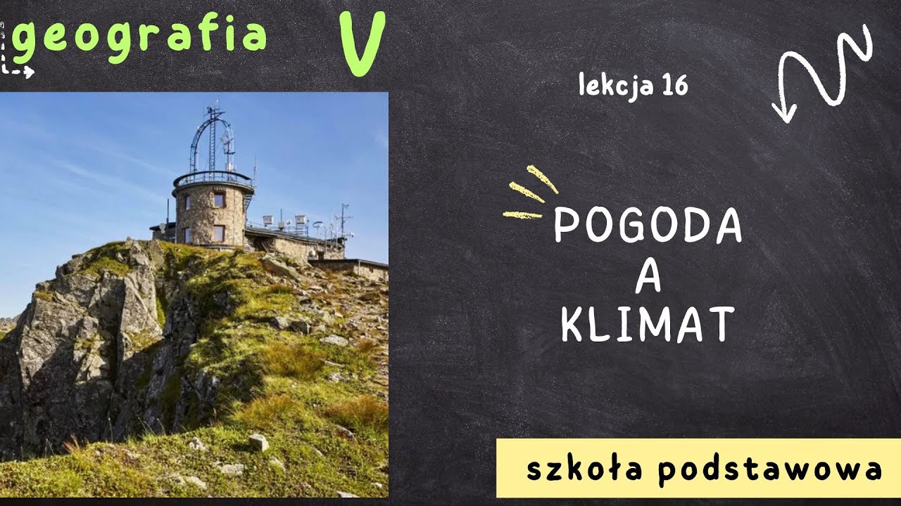 Geografia klasa 5 [Lekcja 16 - Pogoda a klimat]