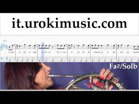 Lezioni di Corno Alessandra Amoroso - Comunque andare Tutorial Spartito Parte#2 um-i276