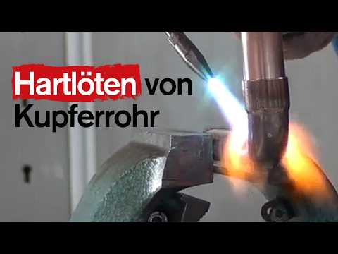 Hartlöten von Kupferrohren