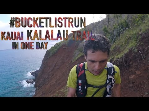 Kauai's Kalalau Trail roundtrip in one day! Napali Coast #BUCKETLISTRUN