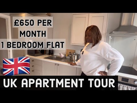 UK HOUSE TOUR :£650 ONE BEDROOM FLAT Ft FLEXISPOT: HOUSE HUNTING IN THE UK / COST FOR UK APARTMENT