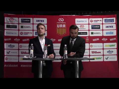 Korisliiga: Ura Basket eGameStars - Kouvot, lehdistötilaisuus 22.01.2020