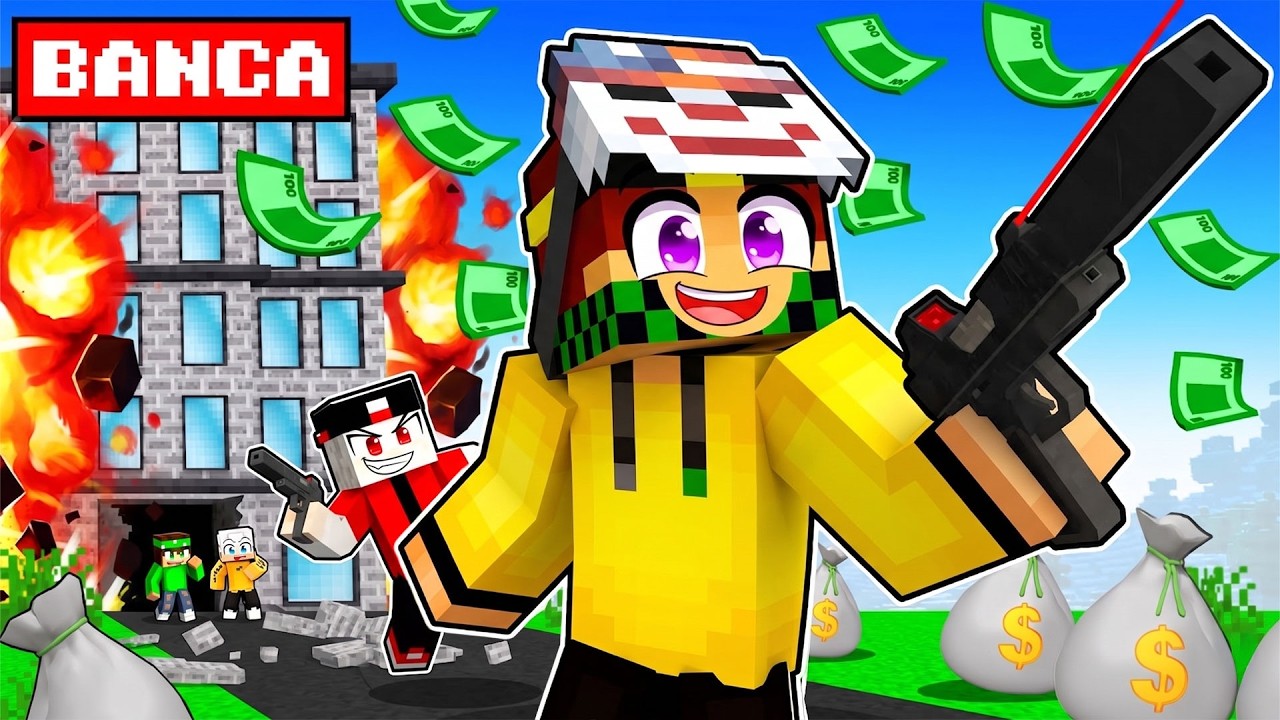 HO RAPINATO UNA BANCA SU MINECRAFT - MARCY LOCO vs NICO ZEYXON - MINECRAFT ITA