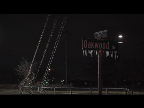 01-22-2022 Havelock, NC - Ice Storm - Trees - Lines - War Planes -Signs Encased in ICE