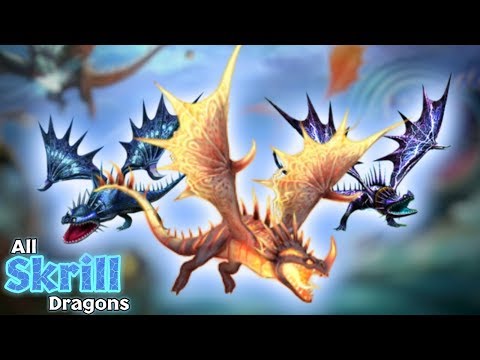 All Skrill Dragons - The Skrill Collection, vs. Fleet 999 | Dragons: Rise of Berk