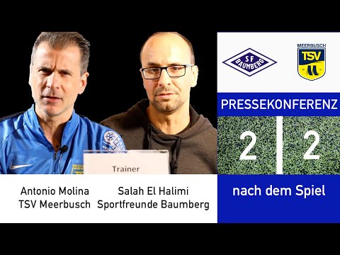 Pressekonferenz nach dem Spiel SF Baumberg vs. TSV Meerbusch