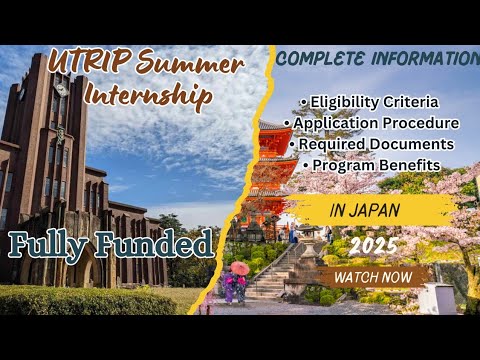 UTRIP Summer Internship in Japan 2025 | Fully Funded