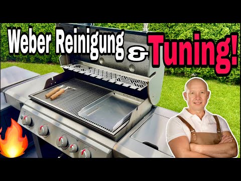Gas grill stainless steel tuning & cleaning 🔥 | Premium grill accessories for Weber Genesis II