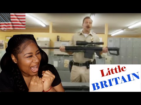Little Britain - America's Love For Guns |American Reaction