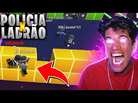 1 LADRÃO vs 31 POLICIAIS - desafio impossível no STUMBLE GUYS