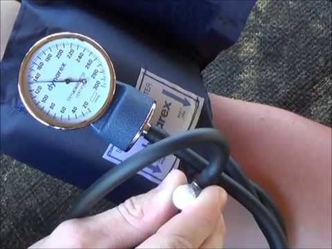 How to palpate a blood pressure.