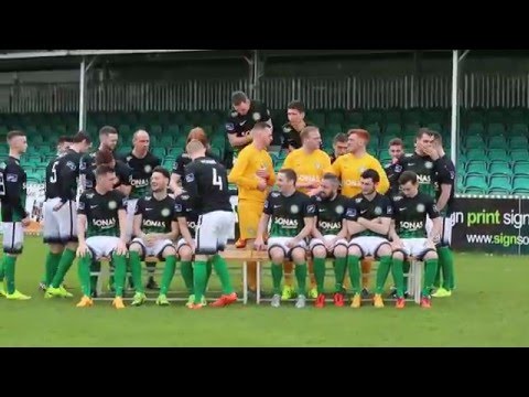 Bray Wanderers Senior Team getting ready for a photo shoot...az