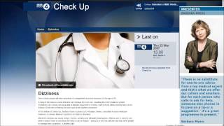 Dizziness - BBC Radio 4 - Check Up with Barbara Myers - 2007