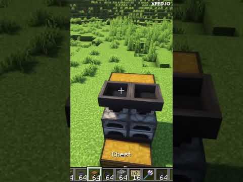 Redstone Monster - Redstone Tutorial - Easy Auto Smelter (Simple Furnace Automation) #shorts #minecraft