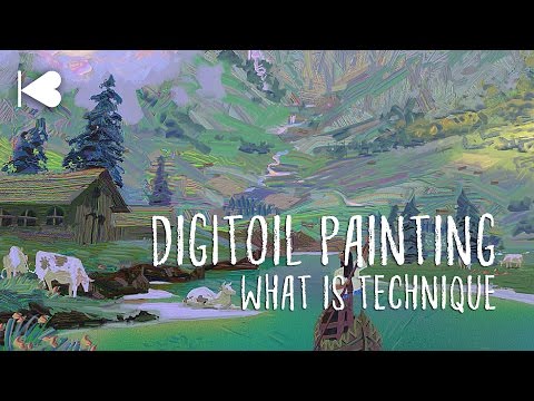 Digitoil Painting | what is technique? (Painting Timelapse)