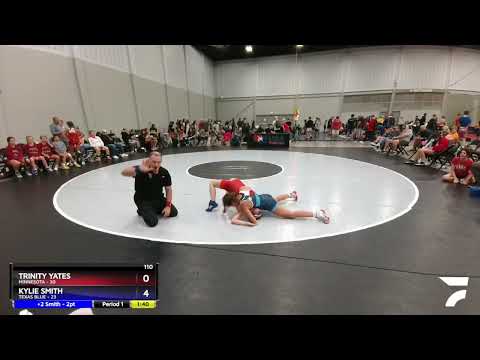 110 Lbs Round 4 (10 Team) - Trinity Yates, Minnesota Vs Kylie Smith, Texas Blue 0689