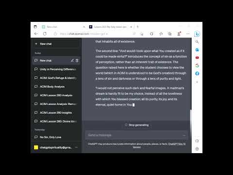 ChatGPT Spirituality ACIM Lesson 263 - My holy vision sees all things as pure