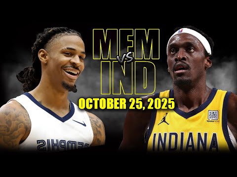 Memphis Grizzlies vs Indiana Pacers Full Game Highlights - October 25, 2025 | NBA Season