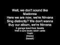 "Weird Al" Yankovic-Smells like Nirvana(lyrics[on-screen and description])