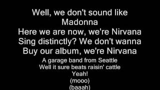 &quot;Weird Al&quot; Yankovic-Smells like Nirvana(lyrics[on-screen and description])