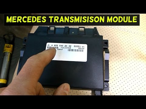MERCEDES W163 TRANSMISSION CONTROL MODULE REPLACEMENT AND LOCATION ML320 ML430 ML350 ML500