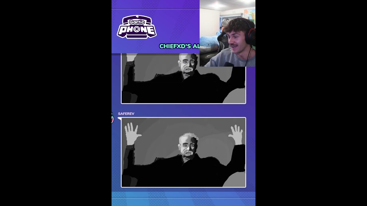 Drawing ABSOLUTE CINEMA in Gartic phone #art #shorts #fyp #twitch #drawing