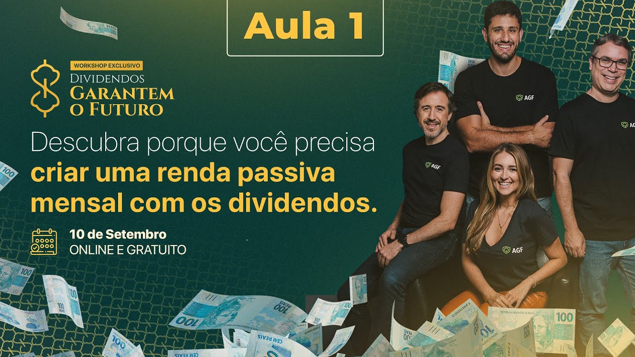 Aula 1: Descubra porque você precisa criar uma renda passiva mensal com os dividendos