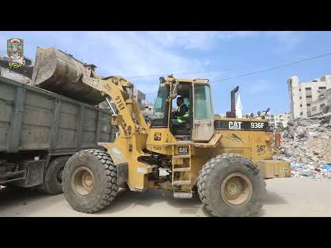 جهود بلدية غزة بالتعاون مع القطاع الخاص ومؤسسات دولية لتحسين آلية جمع النفايات