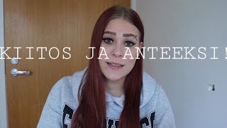 KIITOS JA ANTEEKSI! | KIRJOITIN TEILLE KIRJEEN