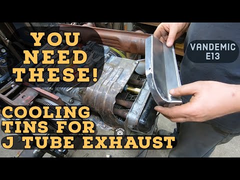Cooling Tins for J Tube exhaust |  Fabricate Industrial Tin VW Split Bus Restoration Vandemic E13
