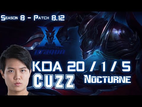 KZ Cuzz NOCTURNE vs ELISE Jungle - Patch 8.12 KR Ranked