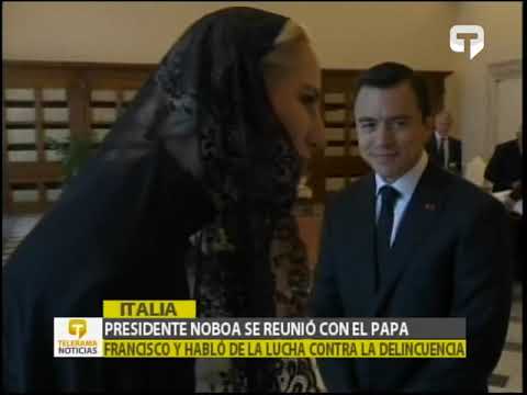 Presidente Noboa se reunió con el Papa Francisco y habló de la lucha contra la delincuencia