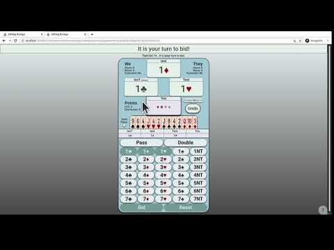 A#Maj Bridge -  Bidding Screen Overview - Play Contract Bridge Free Online
