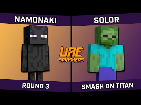 Namonaki (Steve) vs SOLOR (Steve) - Smash on Titan #0