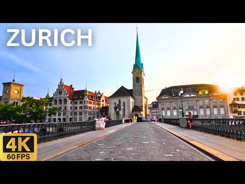 Driving in ZURICH Switzerland 🇨🇭 | Vibrant City Tour in 4K 🚗
