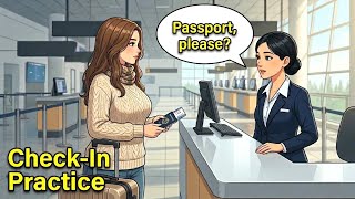Airport English: Slow and easy English Conversation For Beginners (A1-A2)