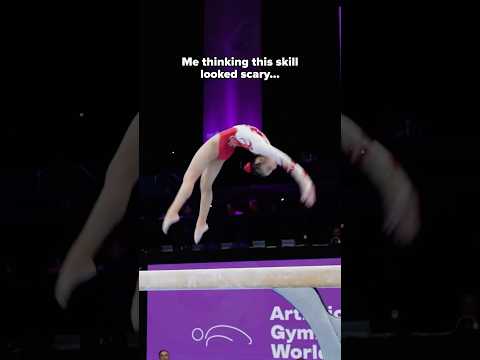 She really said "let me add a full twist🥱" #gymnastics #china #beam #worldchampionships