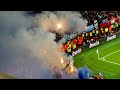 Greatest fans ever at the Emirates (Arsenal vs. FC Zurich 3.11.21) Zurich fans crazy pyro show
