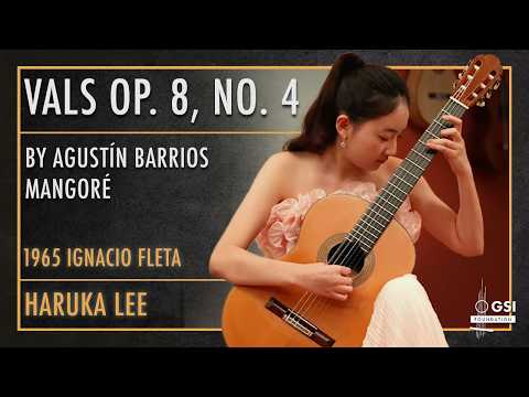 Agustín Barrios Mangoré's "Vals Op. 8, No. 4" performed by Haruka Lee on a 1965 Ignacio Fleta guitar